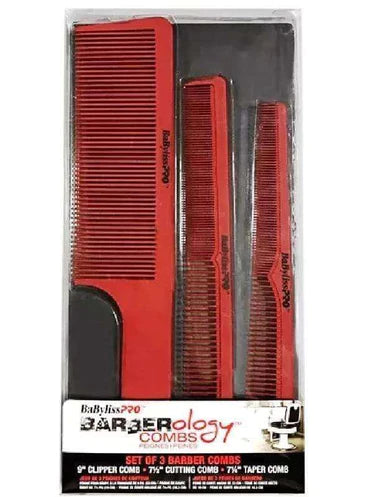 BaBylissPRO BARBERology Set of 3 Barber Combs