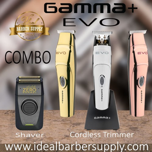Gamma+ EVO Trimmer Updated & Gamma absolute Zero shaver combo