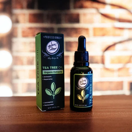 Rolda - Tea Tree Oil For Beard Hair | For Sensitive Skin, Stimulates Hair Growth, Fight Dry & Itchy Beard, Non-greasy, Vegan Extract