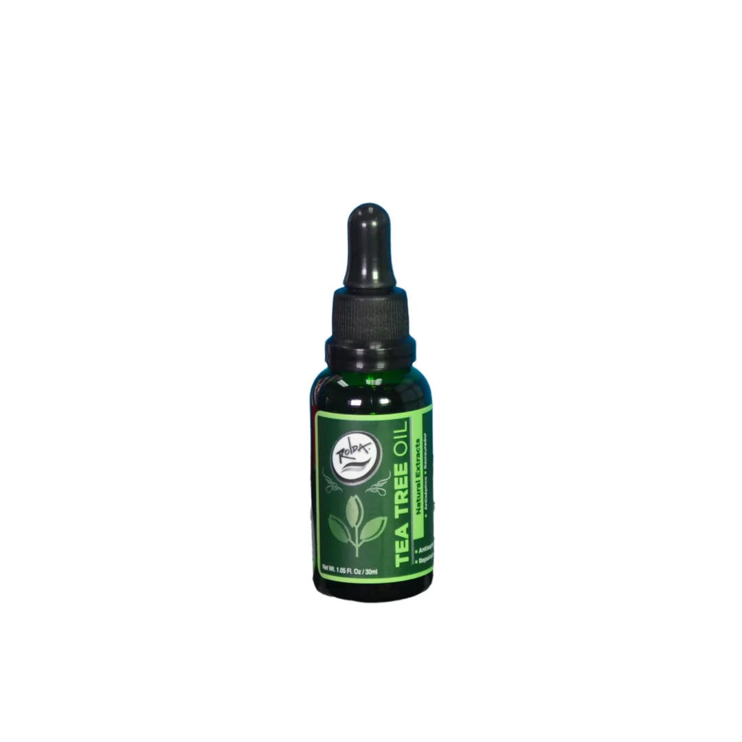 Rolda - Tea Tree Oil For Beard Hair | For Sensitive Skin, Stimulates Hair Growth, Fight Dry & Itchy Beard, Non-greasy, Vegan Extract