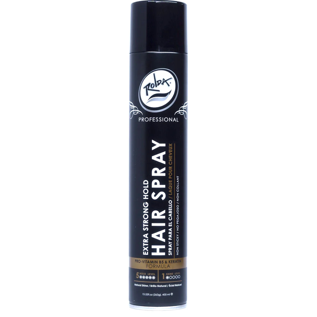 Rolda - Hair Spray Extra Strong Hold | Extra-Strong Hold, Matte Finish, Pro-Vitamin B5, Fight Moisture & Humidity, Catch Flyaway