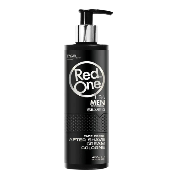 Red One After Shave Cream Cologne - Silver 13.5 oz / 400 ml